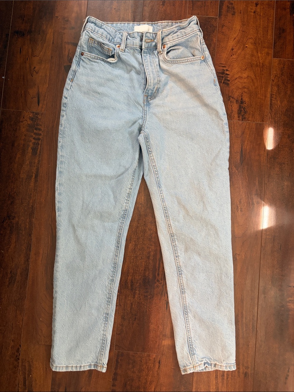 H&M High-Rise Light Blue Jeans